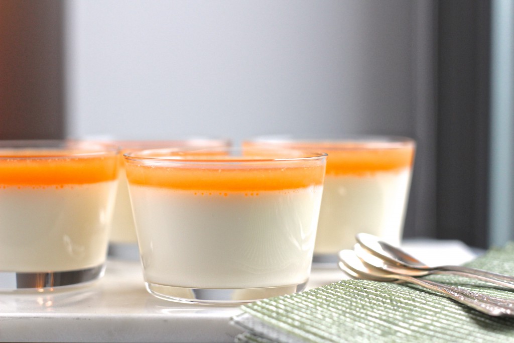 Pannacotta campari-orange