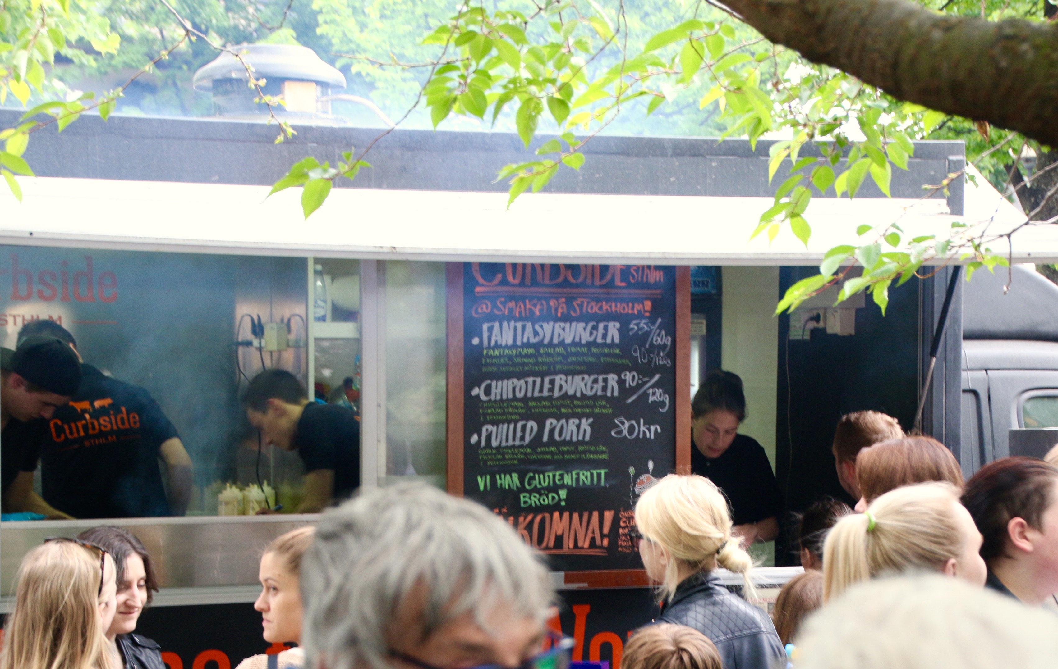 Curbside foodtruck på matfestivalen Smaka på Stockholm