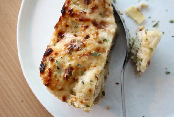 Kycklinglasagne med zucchini