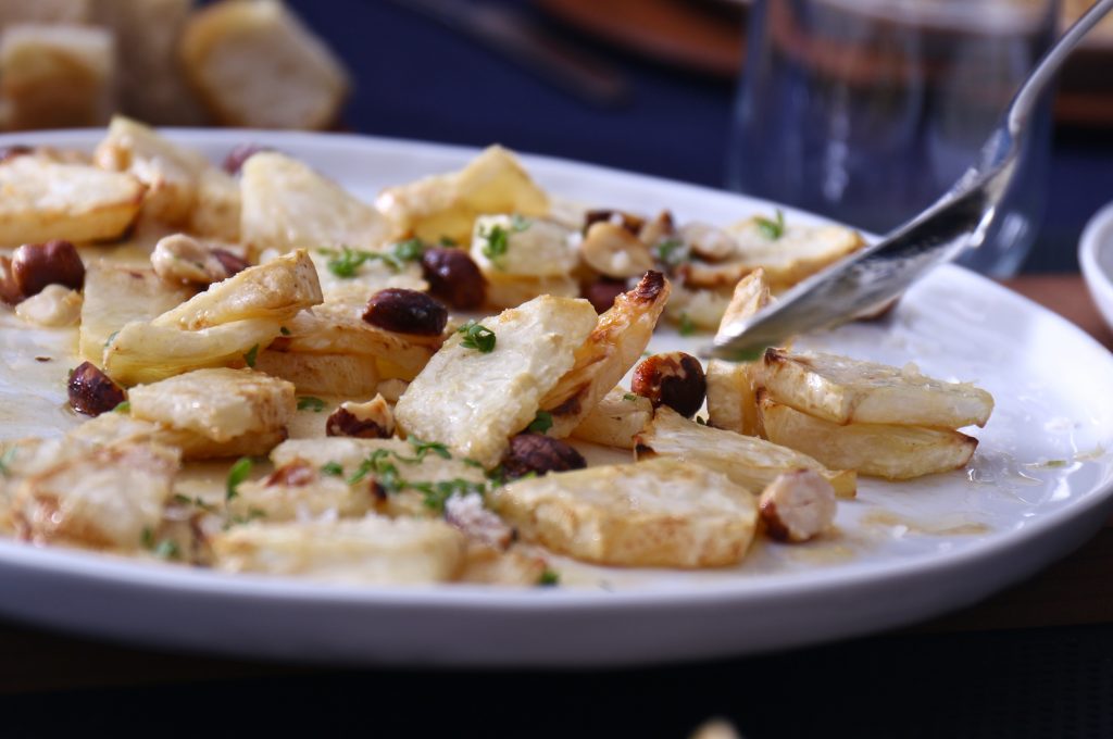 Rotselleri med brynt smör & parmesan