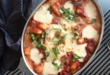 Gnocchi gratinerad med mozzarella