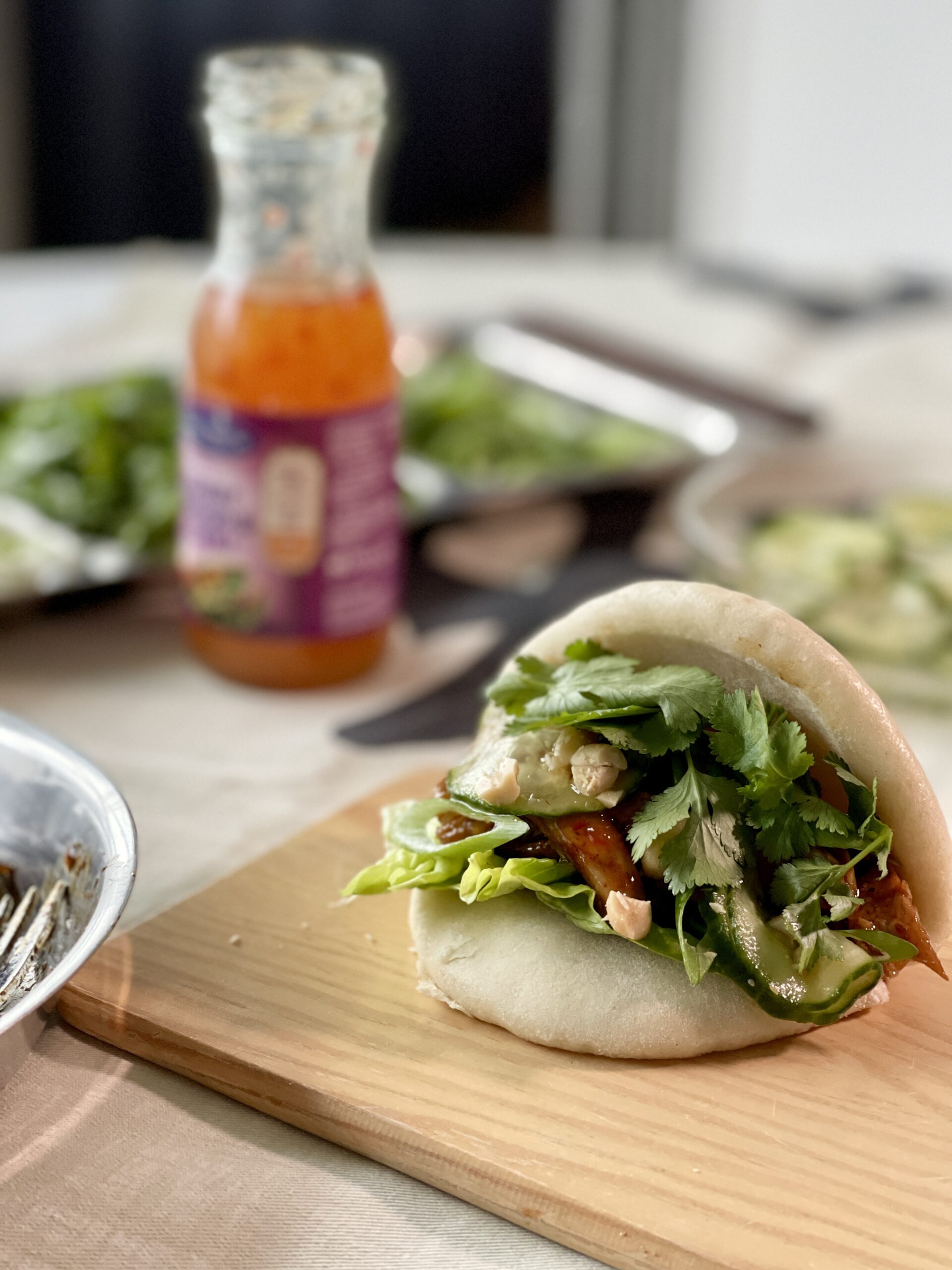 Steamed Bao Bun med kyckling