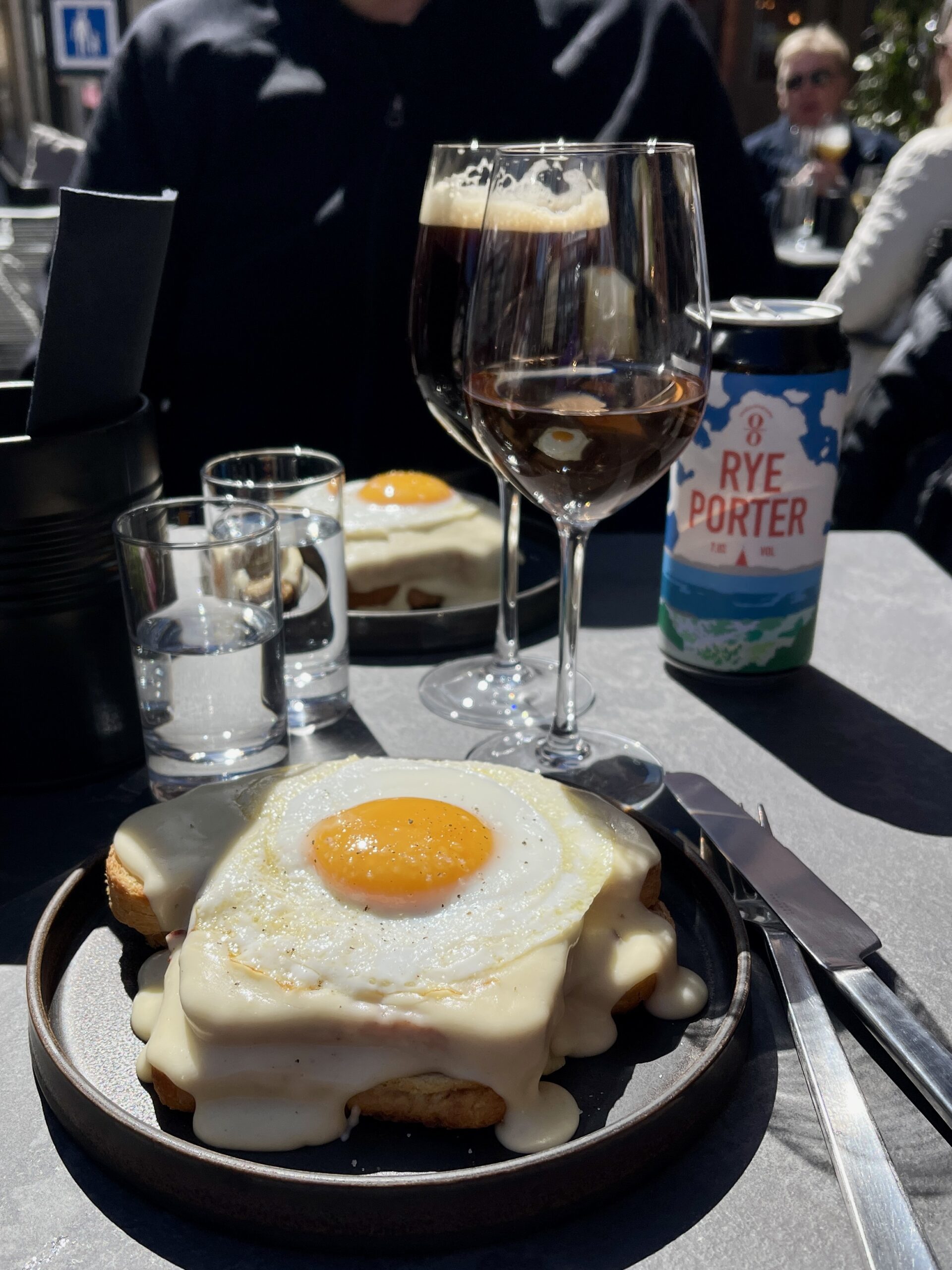 Croque Madame på Arla Unikas restaurang i Östermalmshallen i Stockholm.